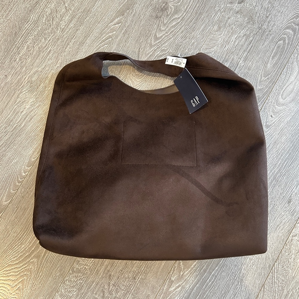 GAP Dark Brown Suede Shoulder Bag